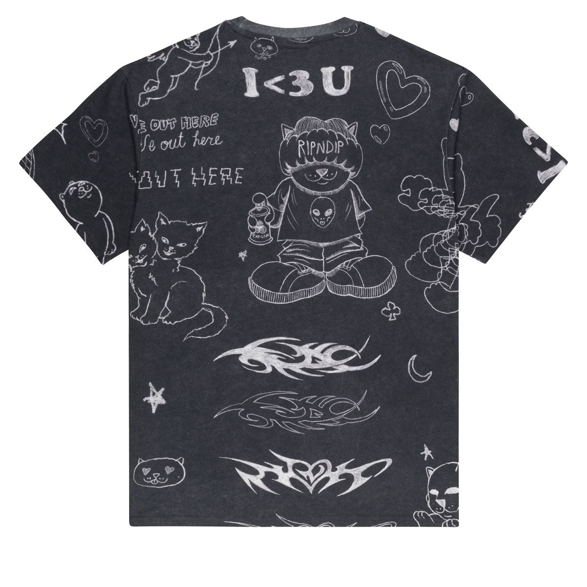 RIPNDIP Nermal Domination T-Shirt - Black Wash image 2