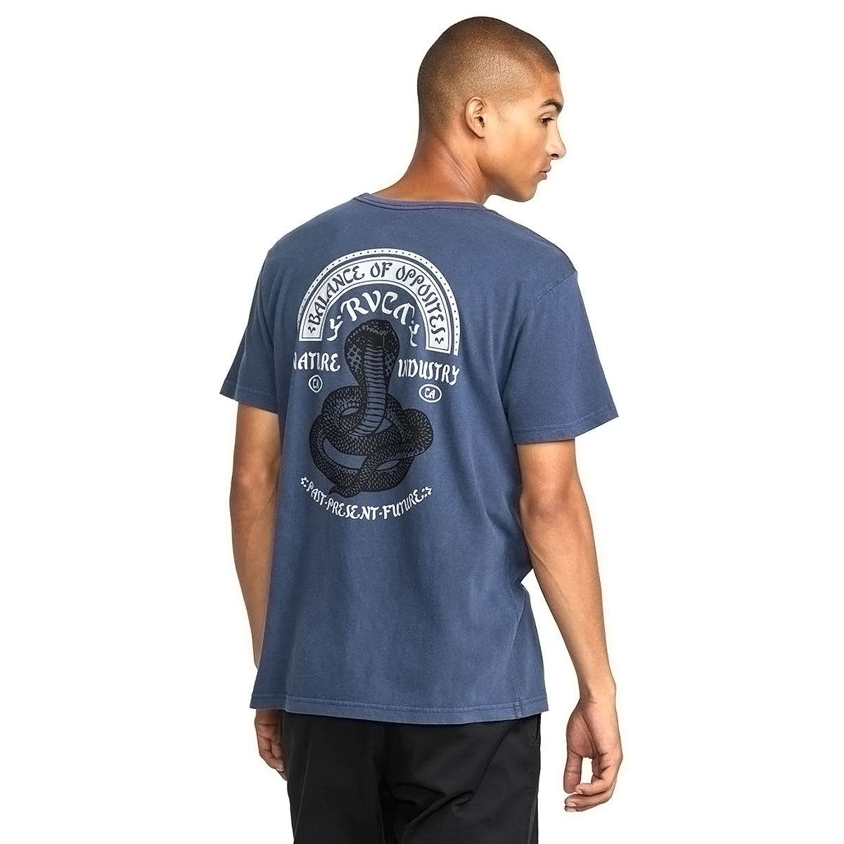 RVCA Snake Charmer T-Shirt - Moody Blue image 2