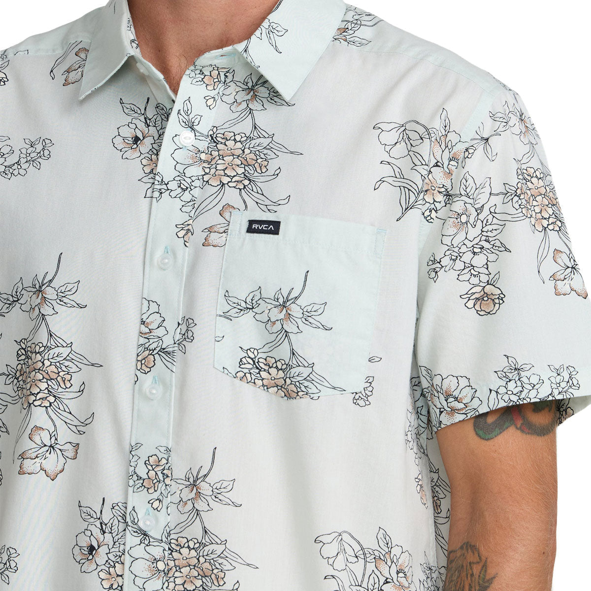 RVCA Botanical Shirt - Green Tea image 4