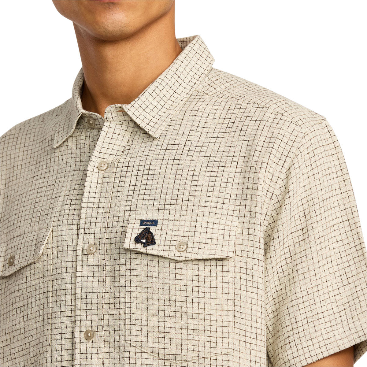 RVCA x KSL Yarn Dye Shirt - Silver Bleach image 2