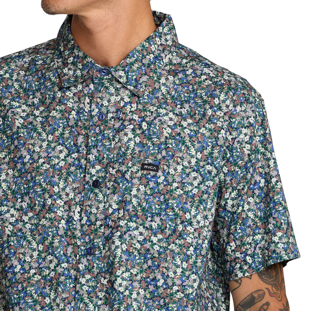 RVCA Heavy Bloom Shirt - Vintage Navy image 3