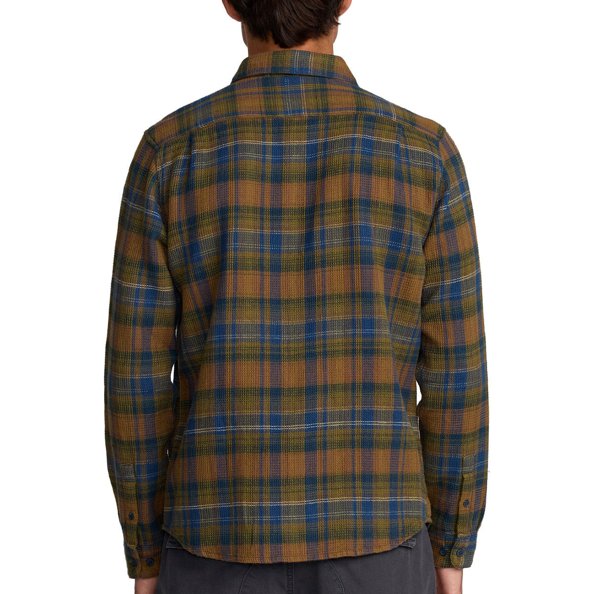 RVCA Dayshift Flannel Long Sleeve Shirt - Olive image 2
