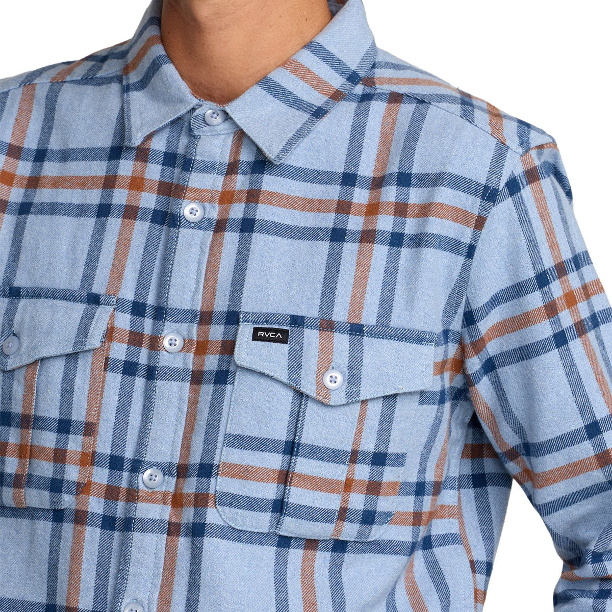 RVCA Hughes Flannel Shirt - Chambray image 3