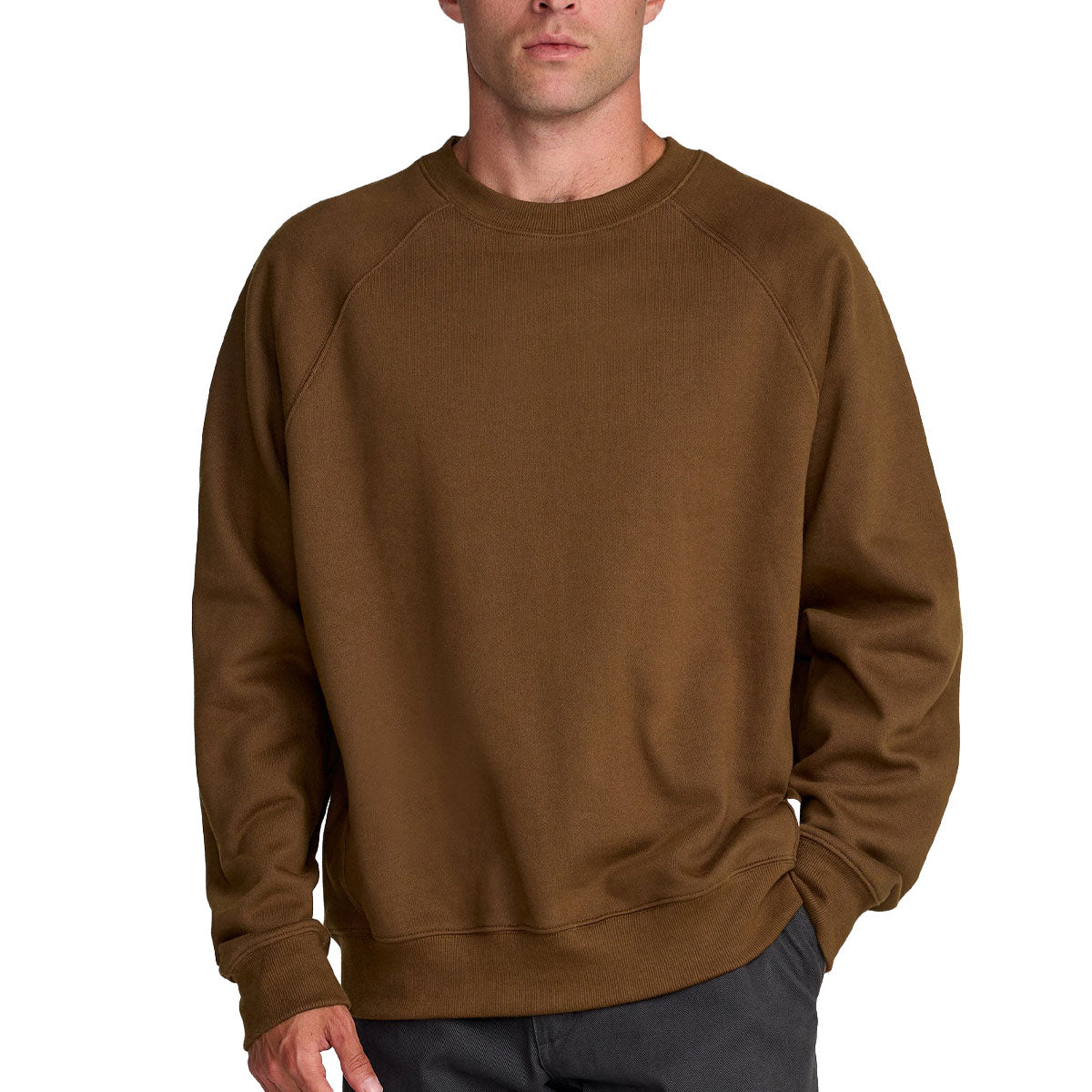 RVCA Dayshift Crew 2 Sweatshirt - Bombay Brown image 1