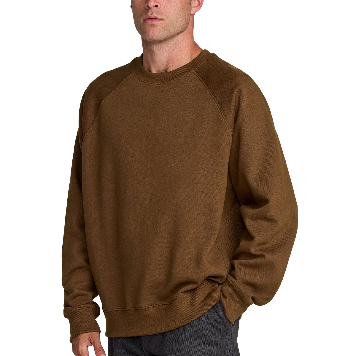 RVCA Dayshift Crew 2 Sweatshirt - Bombay Brown image 4