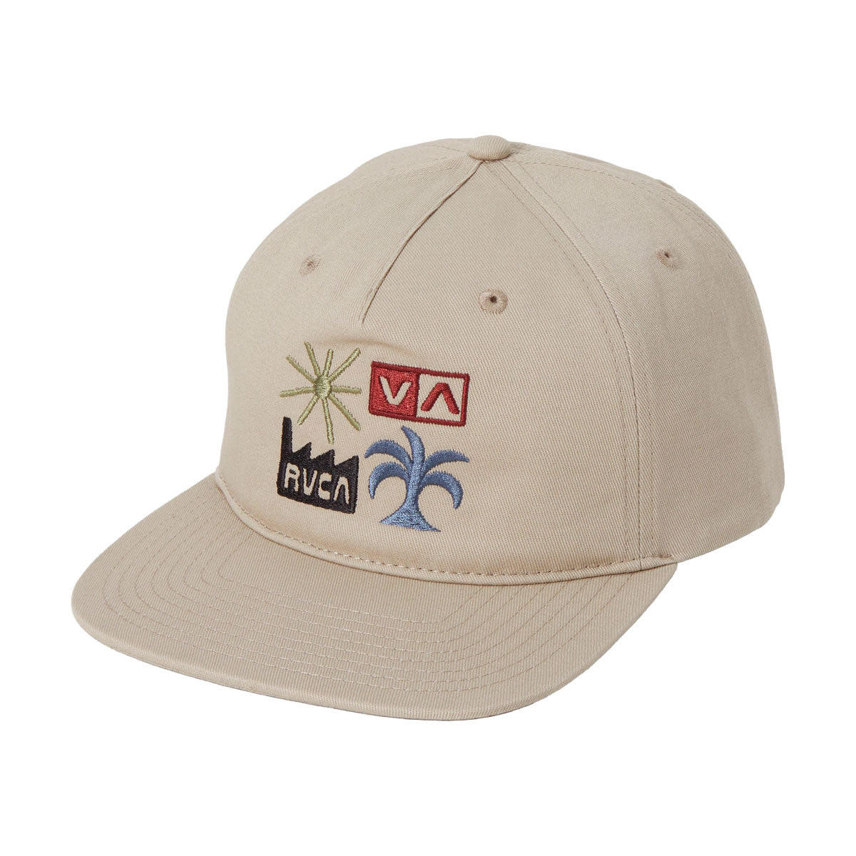 RVCA Mirage Snapback Hat - Slate Blue image 1