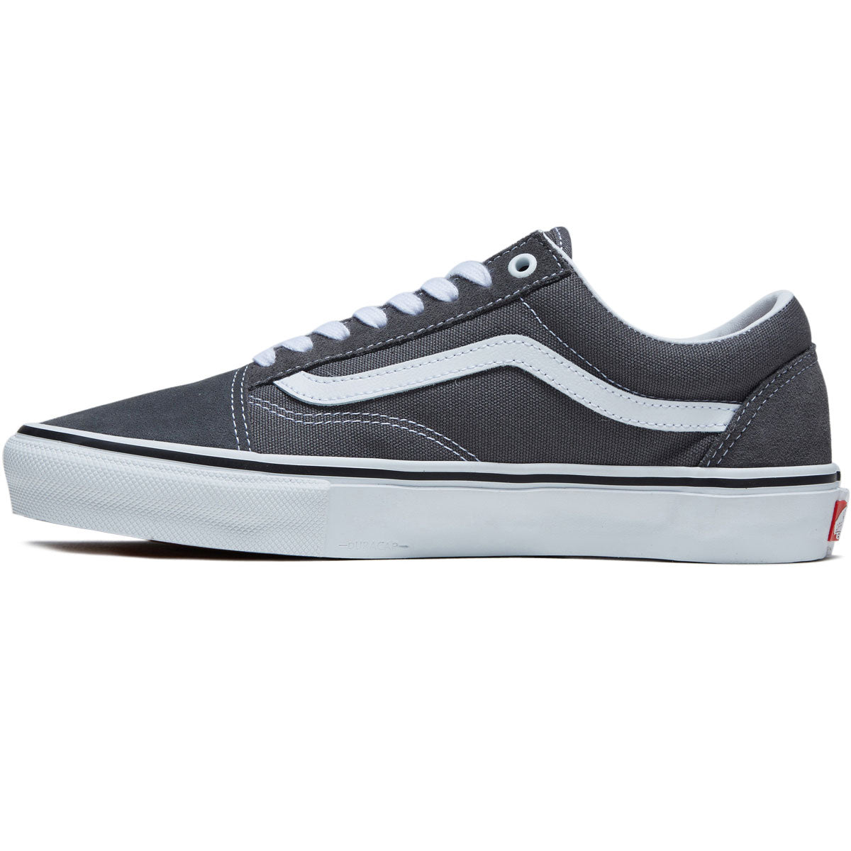 Vans Skate Old Skool Shoes - Pewter/White image 2