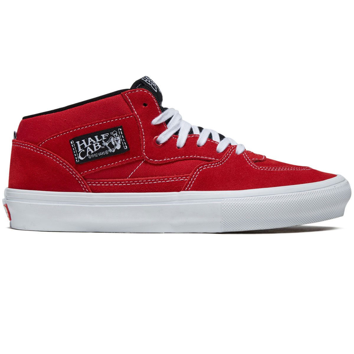 Vans Skate Half Cab Shoes - Red/White image 1