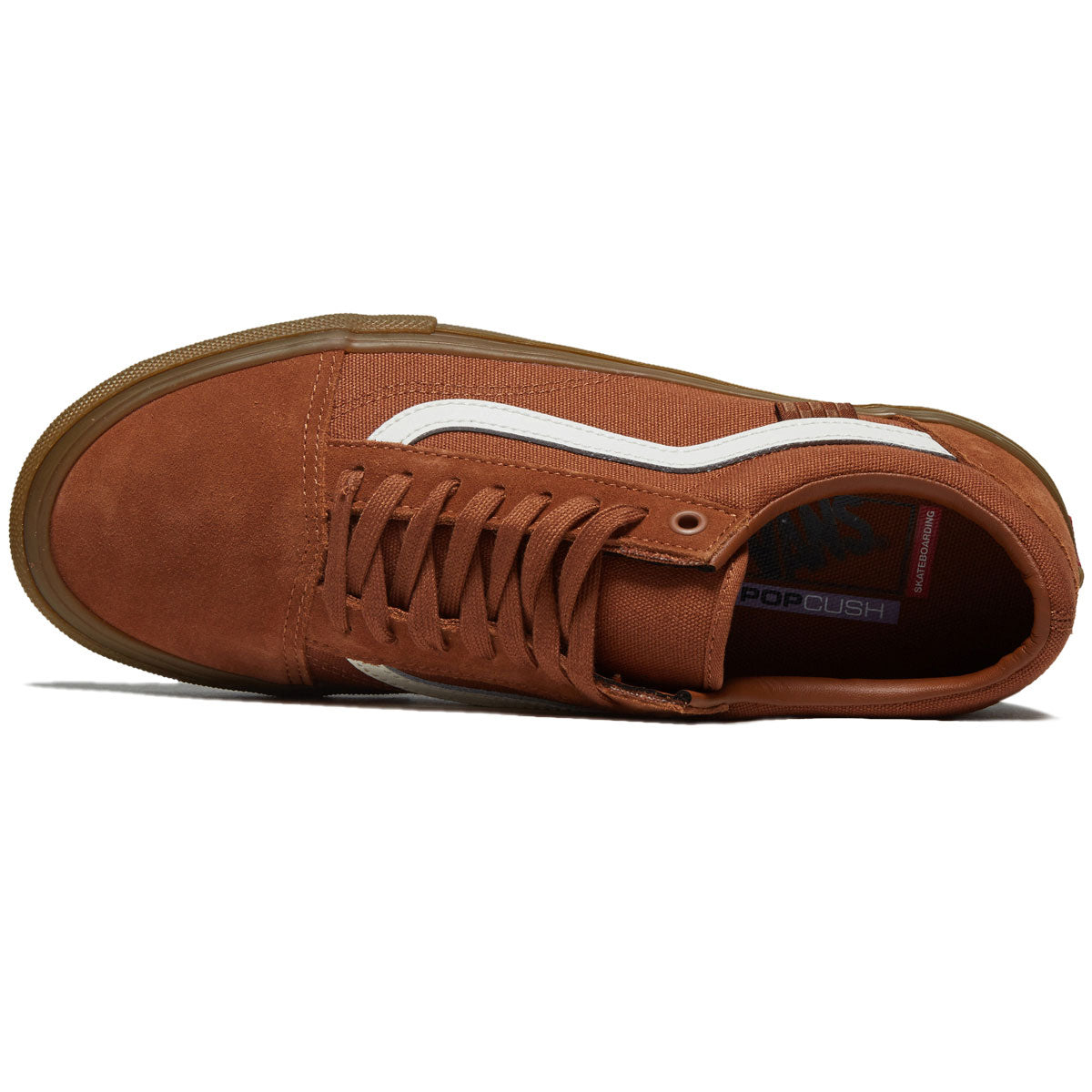 Vans Skate Old Skool Shoes - Brown/Gum image 3