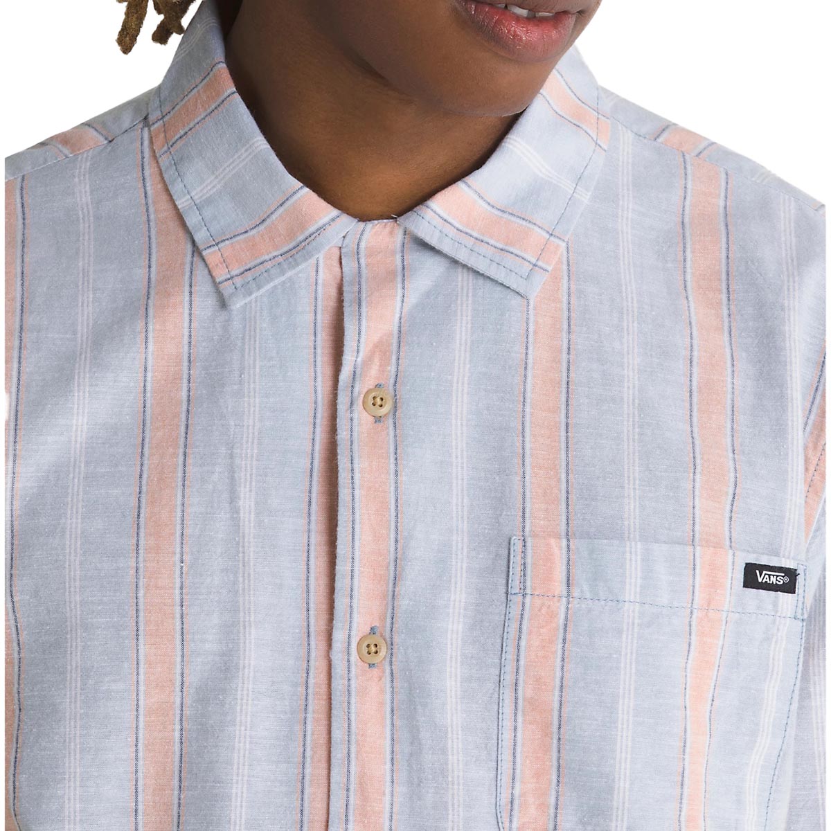 Vans Carnell Shirt - Dusty Blue/Copper Tan image 3