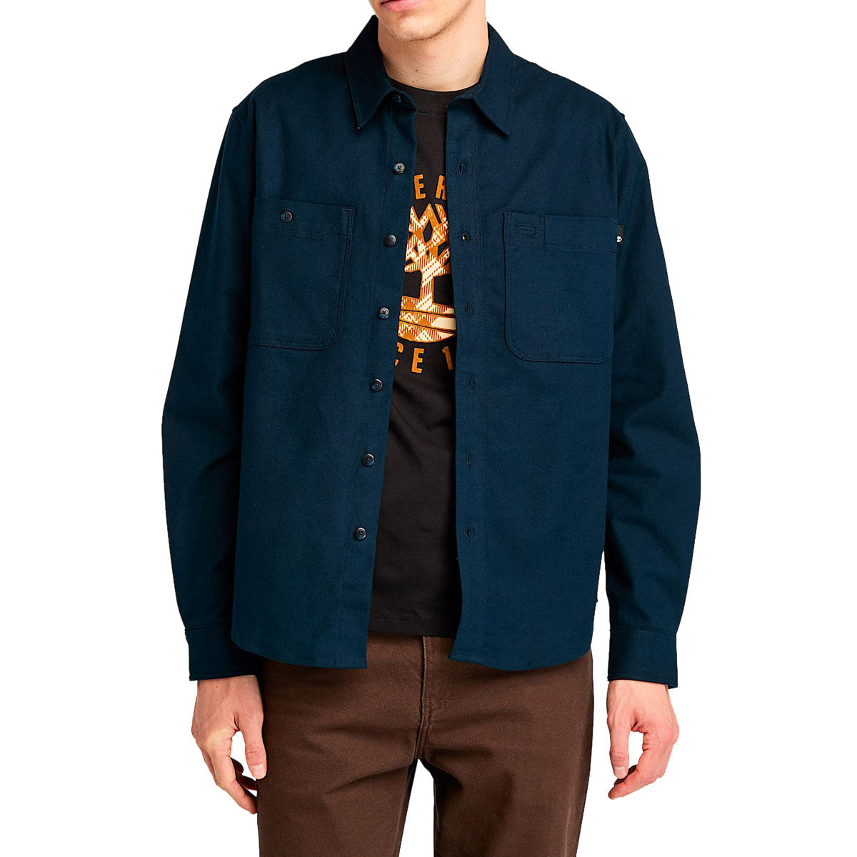 Timberland Brushed Twill Overshirt Jacket - Dark Sapphire image 1