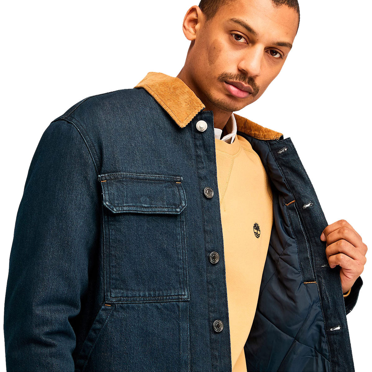 Timberland Trucker Insulated Denim Jacket - Rinse image 3