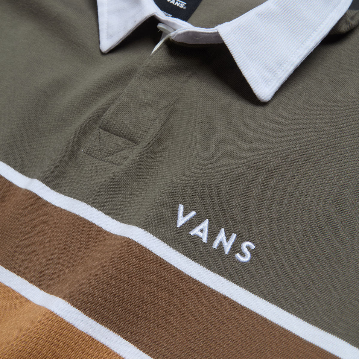 Vans Harrison Rugby Knit Shirt - Bungee Cord/Oatmeal image 4