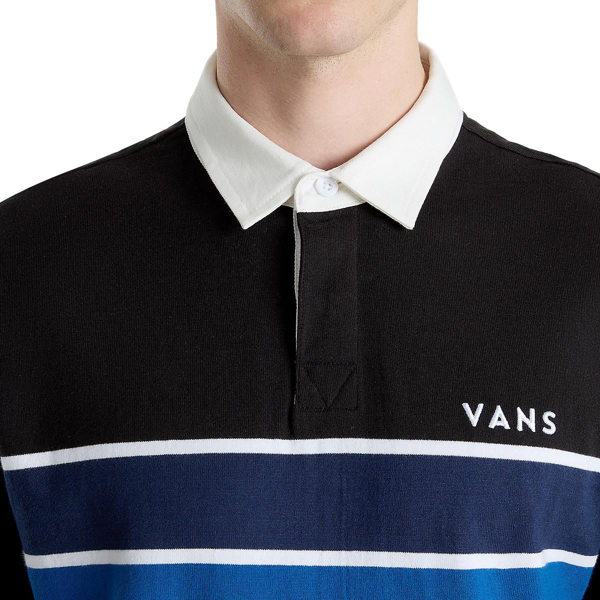 Vans Harrison Rugby Knit Shirt - Black/Asphalt image 3