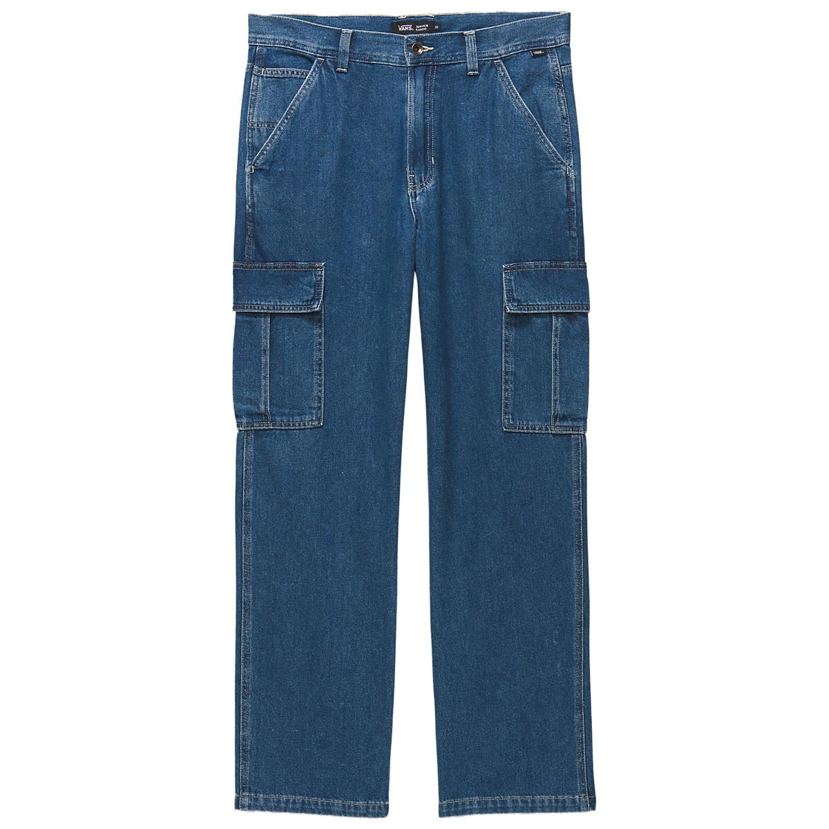 Vans Service Cargo Loose Denim Pants - Vintage Indigo image 4