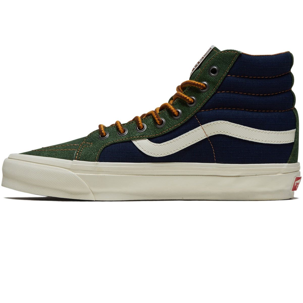 Vans Sk8-hi Reissue 38 MTE Shoes - Salt Wash Navy/Green image 2