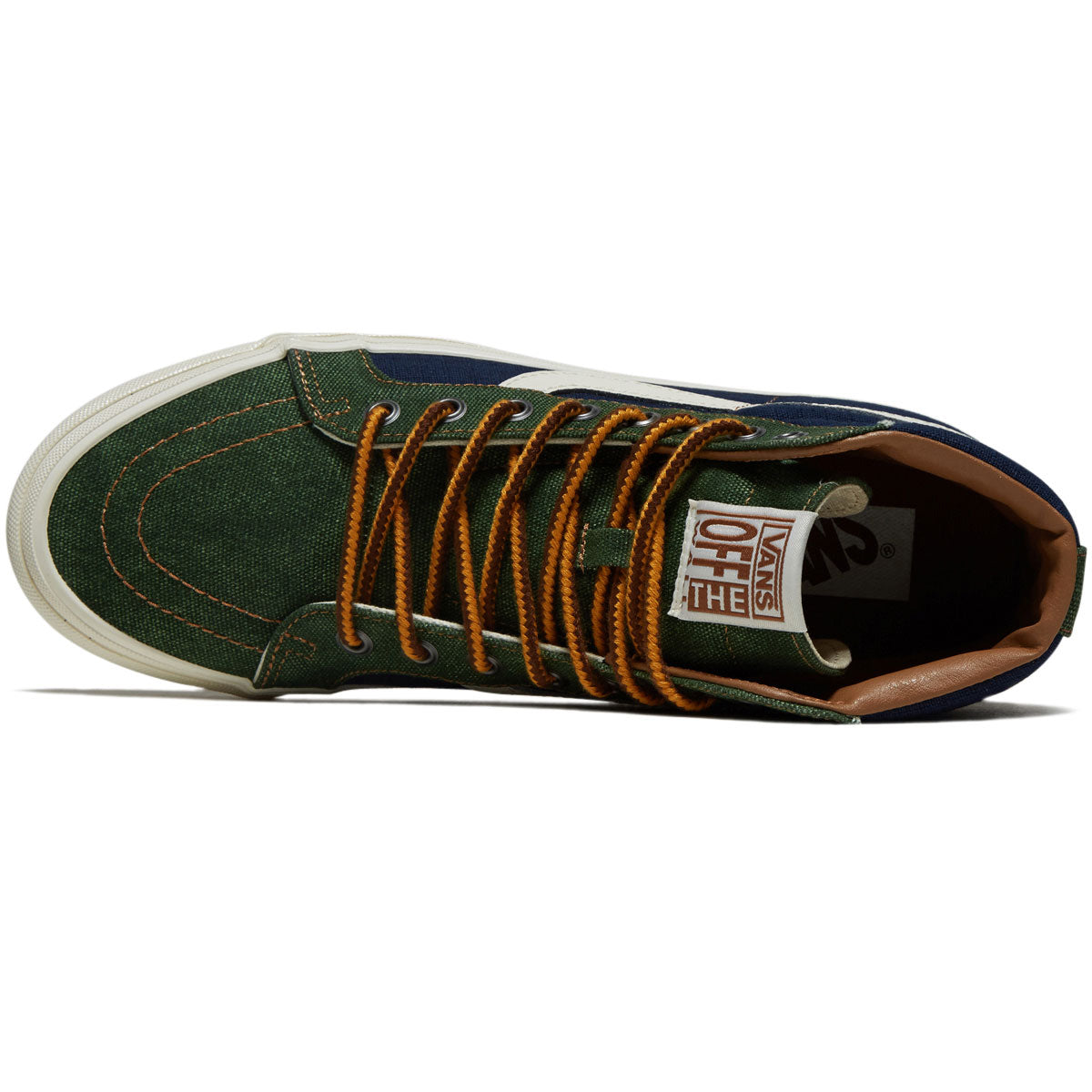 Vans Sk8-hi Reissue 38 MTE Shoes - Salt Wash Navy/Green image 3