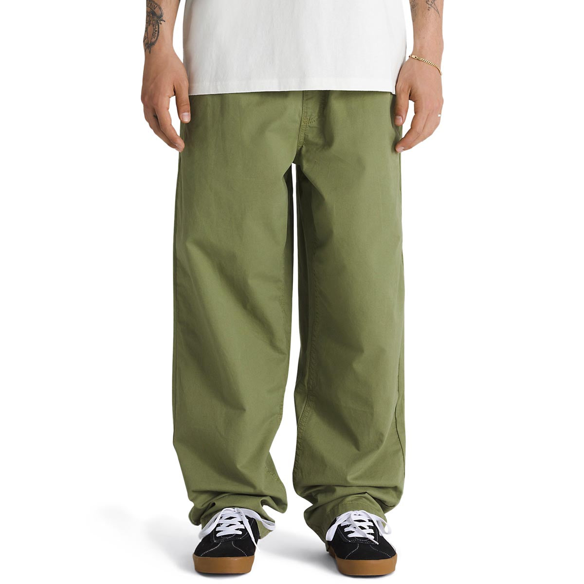 Vans Range Baggy Tapered Elastic Waist Pants - Loden Green image 1