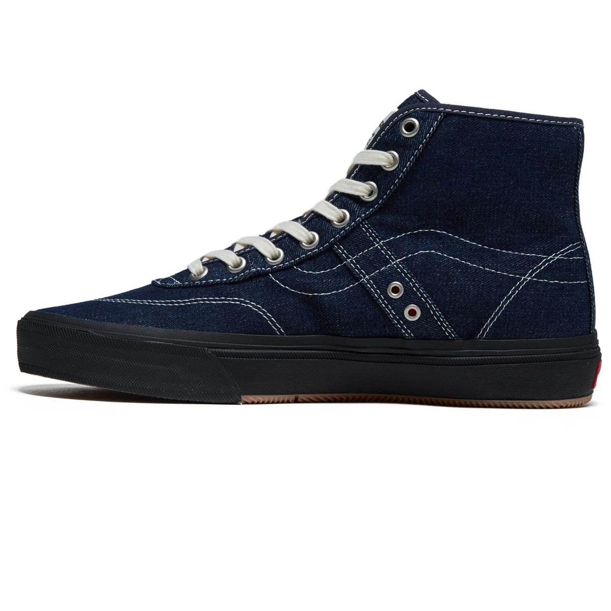 Vans Crockett High Decon Shoes - Denim Car Blue/Black image 2