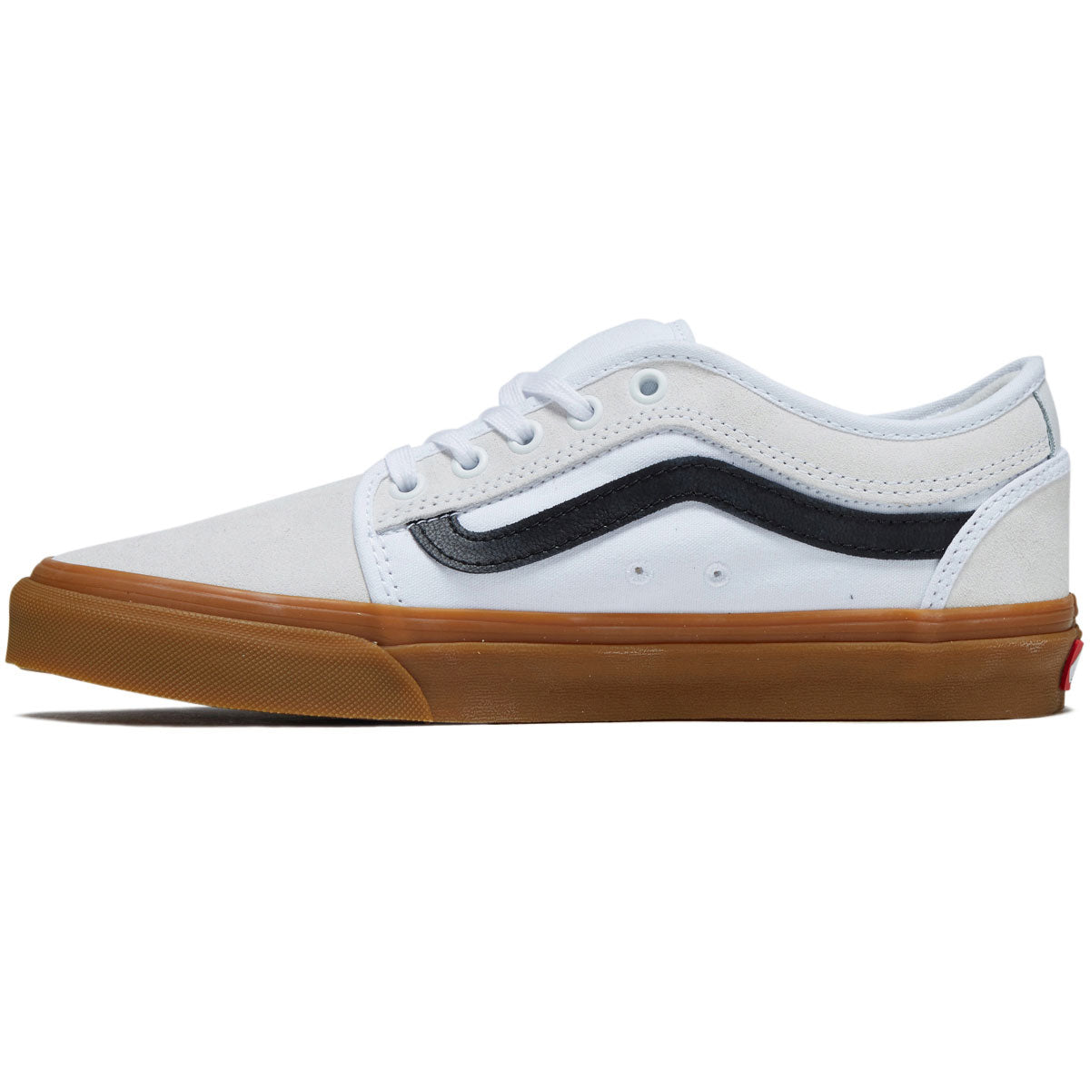 Vans Skate Chukka Low Sidestripe Shoes - White/Black/Gum image 2