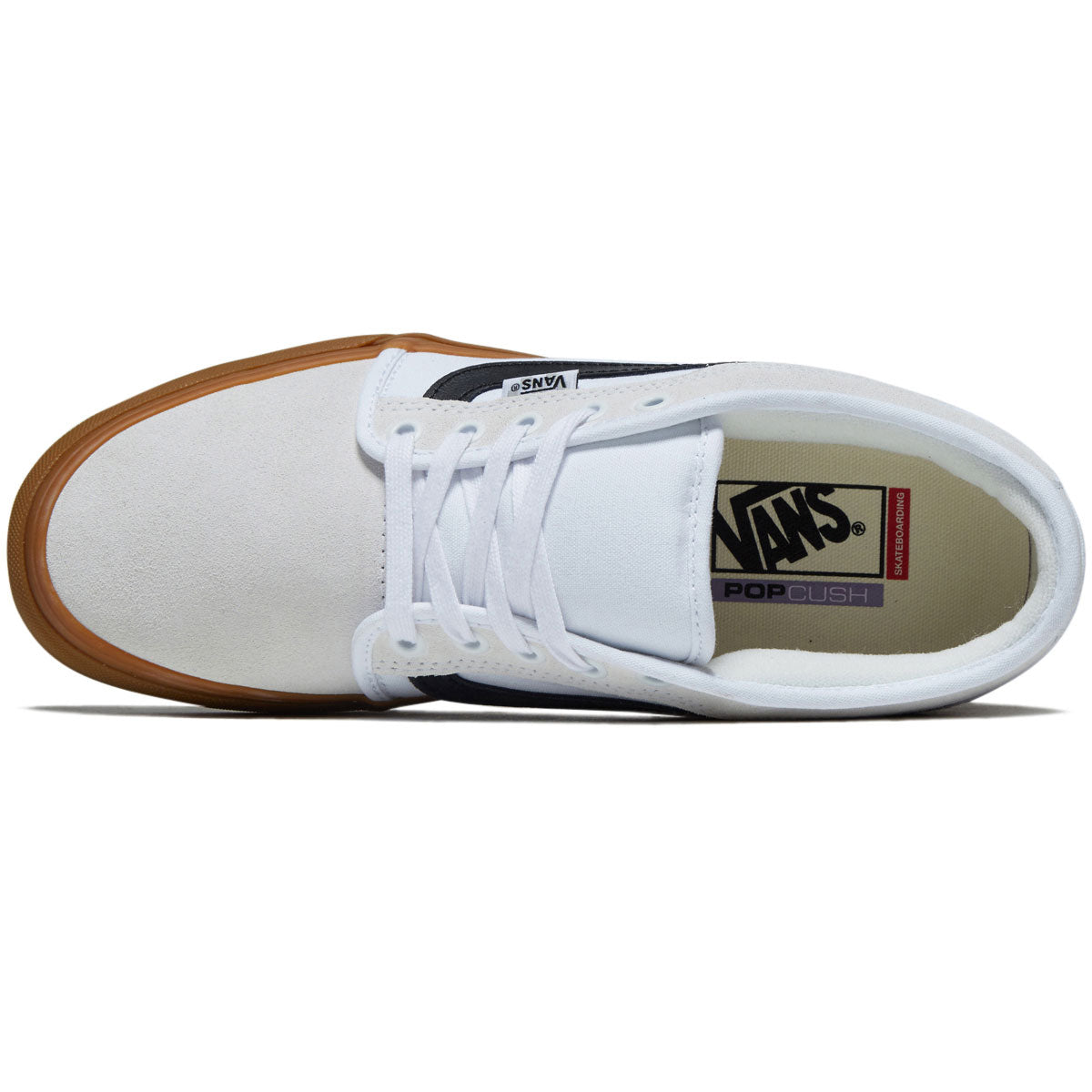 Vans Skate Chukka Low Sidestripe Shoes - White/Black/Gum image 3