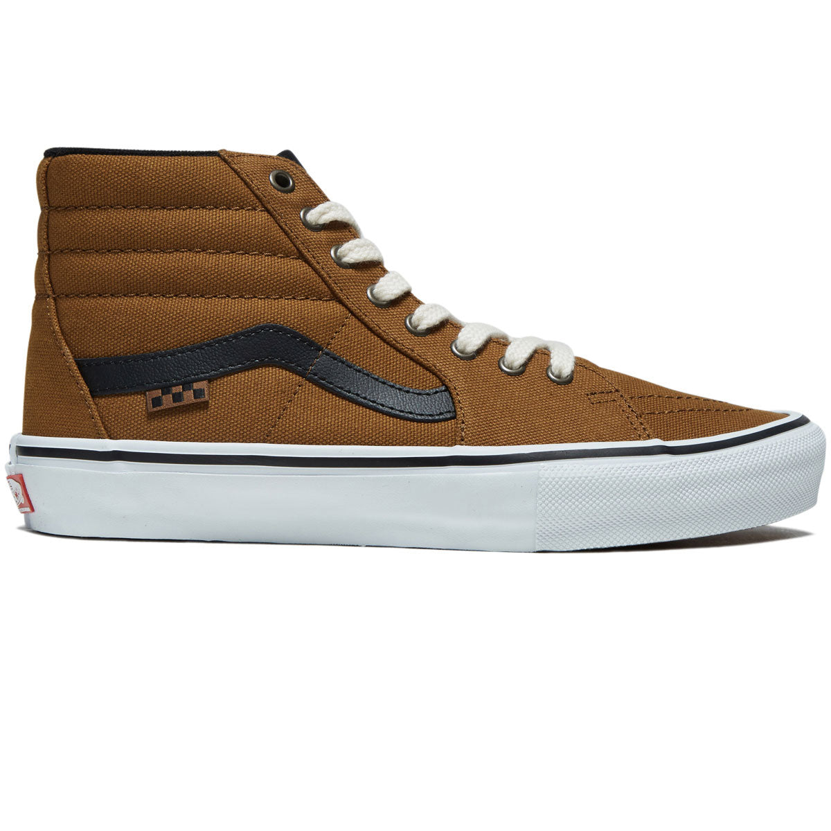 Vans Skate Sk8-Hi Shoes - Duck Canvas Golden Brown image 1