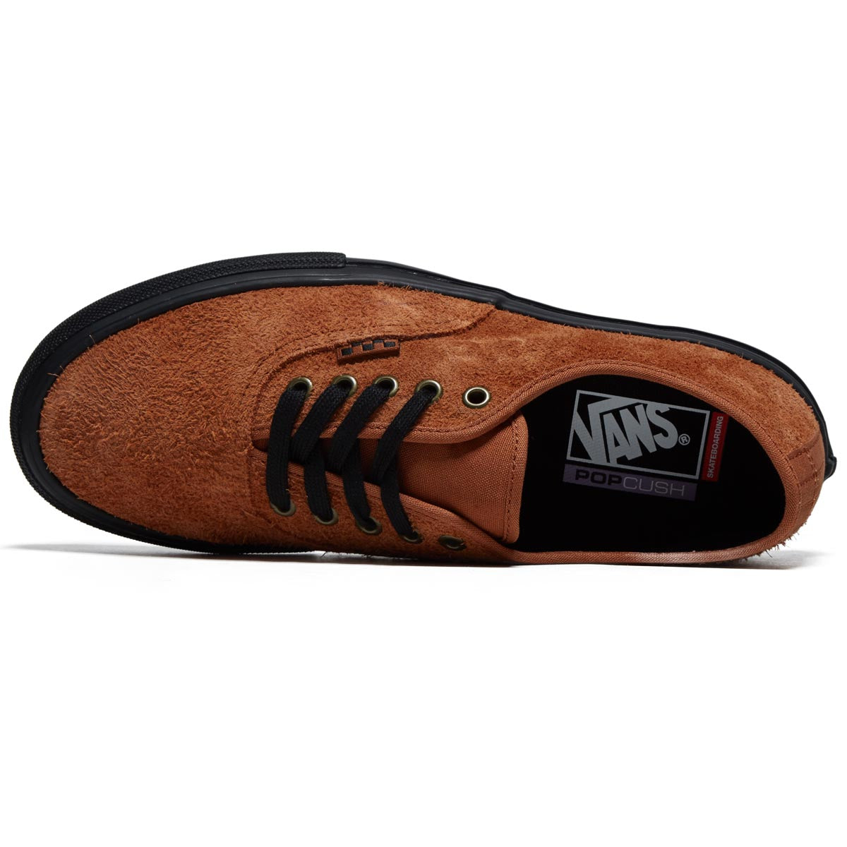 Vans Skate Authentic Shoes - Hairy Suede Black/Rust image 3