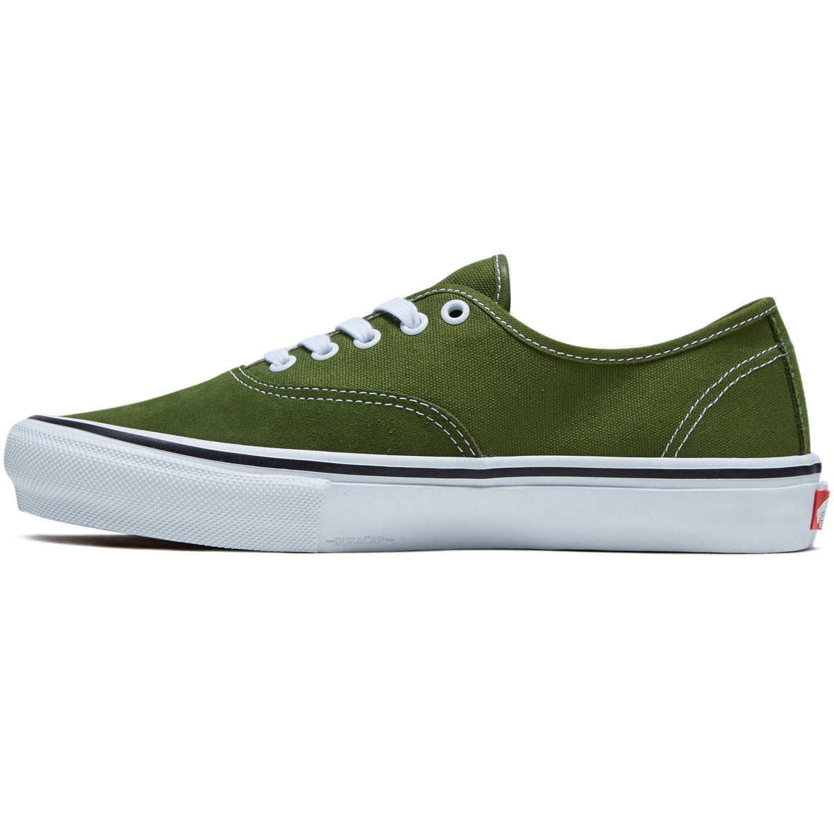 Vans Skate Authentic Shoes - Green/White image 2