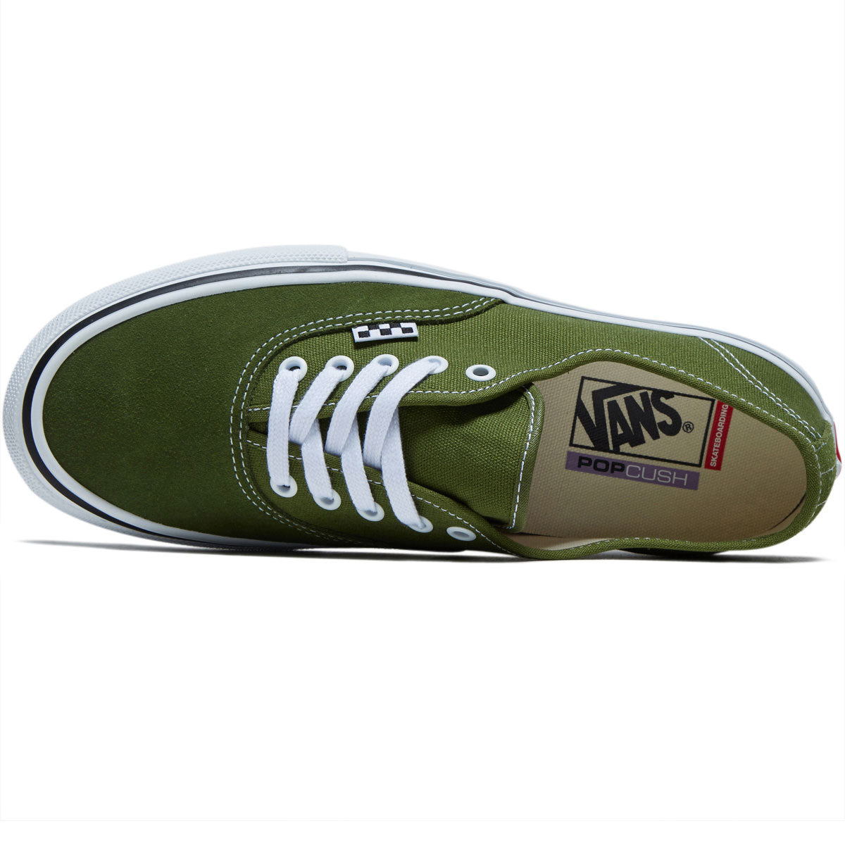 Vans Skate Authentic Shoes - Green/White image 3