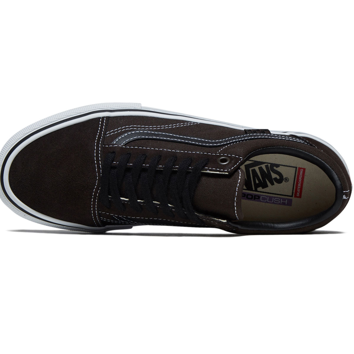 Vans Skate Old Skool Shoes - Chocolate/White image 3