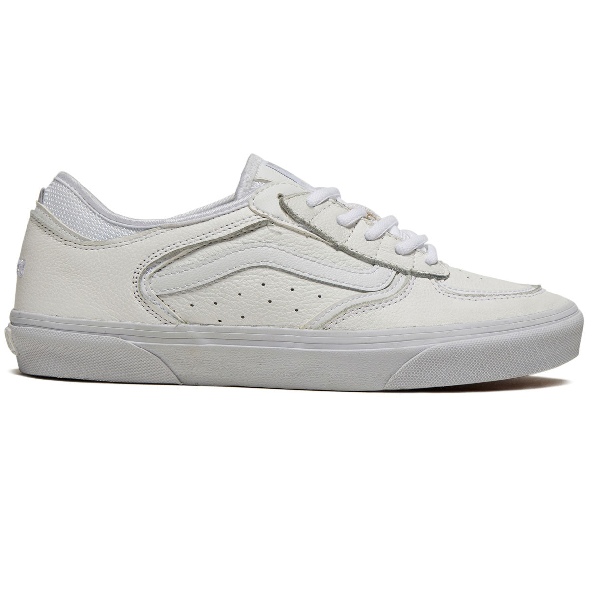 Vans Skate Rowley Shoes - Leather White/White image 1