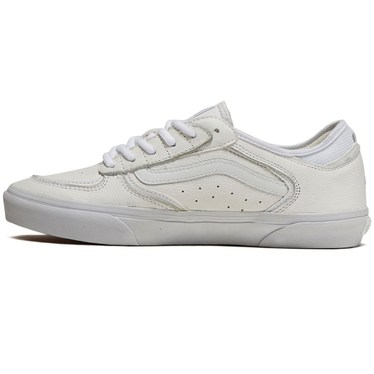Vans Skate Rowley Shoes - Leather White/White image 2