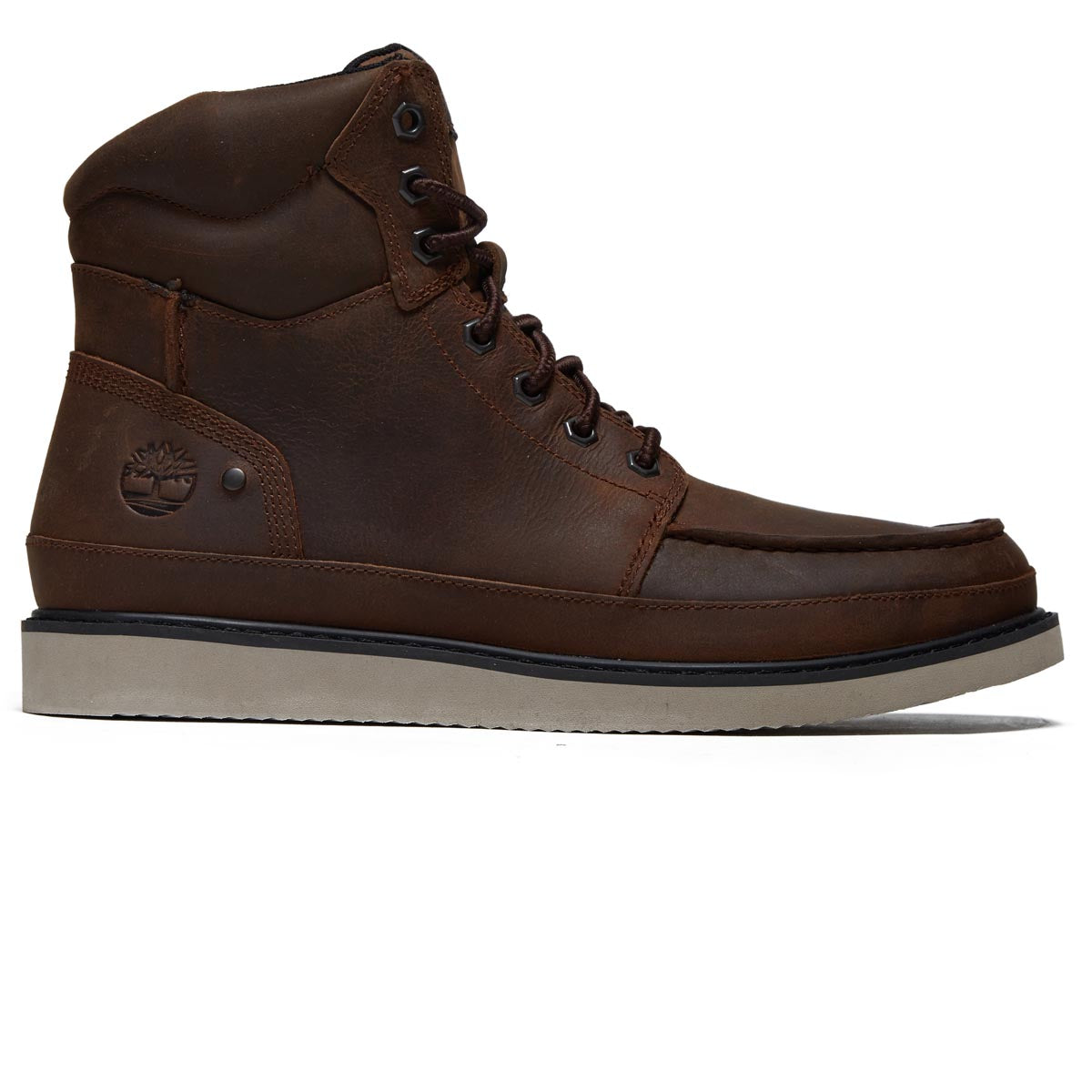 Timberland Newmarket Mid Lace Up Boots - Dark Brown Full Grain image 1