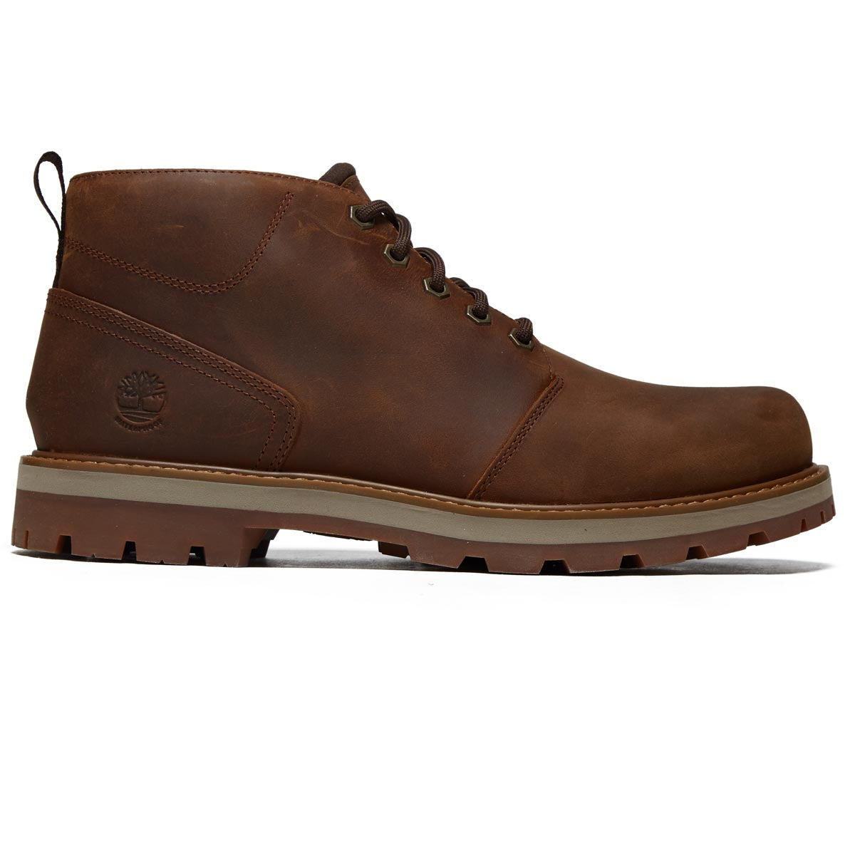 Timberland Britton Road Mid Lace Up Wp Chukka Boots - Rust Full Grain image 1