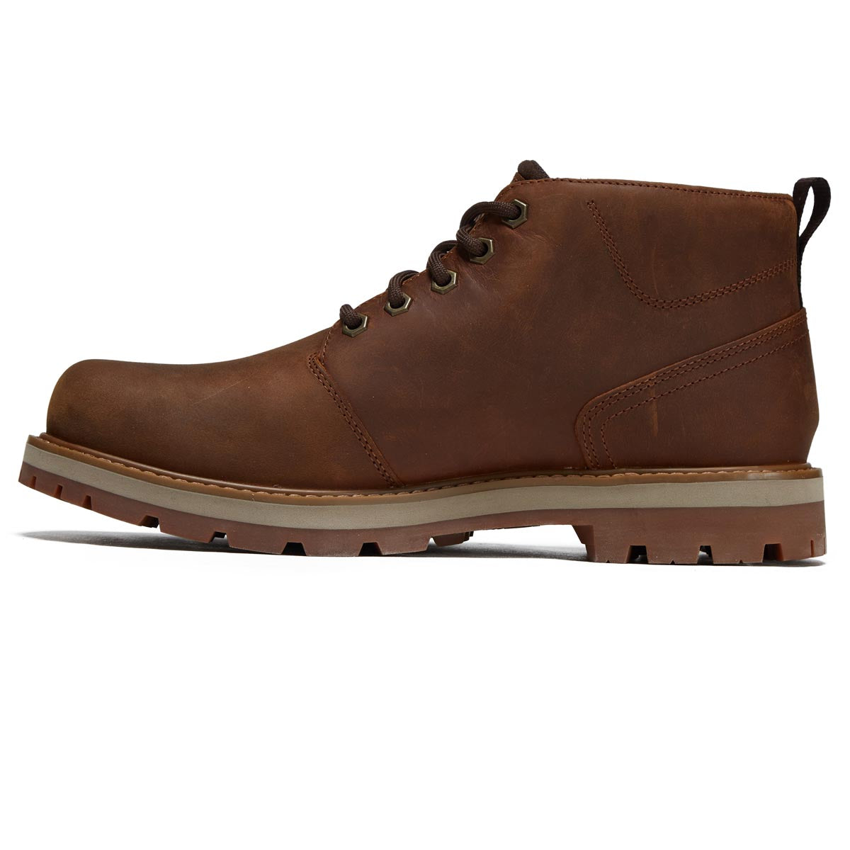 Timberland Britton Road Mid Lace Up Wp Chukka Boots - Rust Full Grain image 2