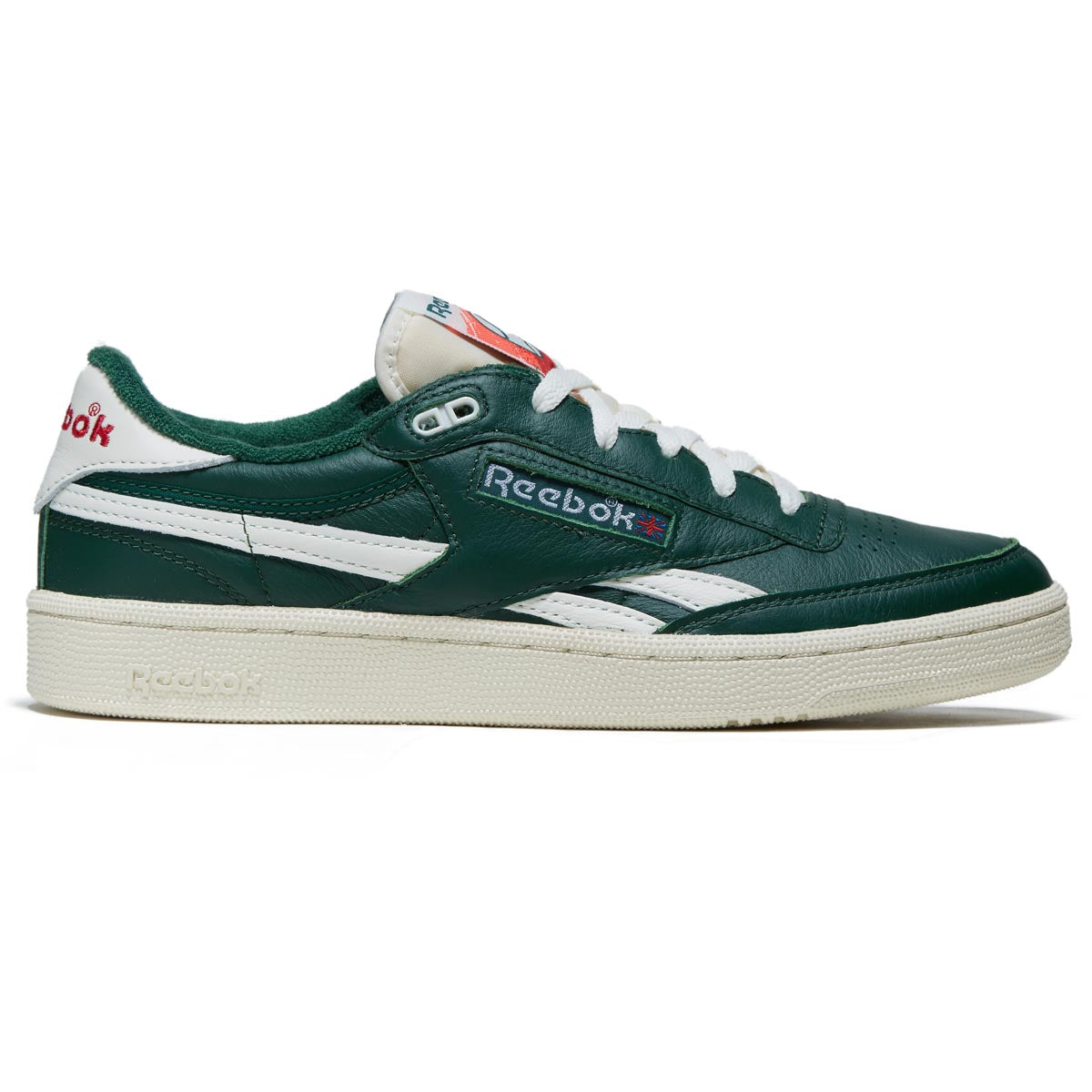 Reebok Club C Revenge Vintage Shoes - Dark Green/Chalk/Neon Cherry image 1