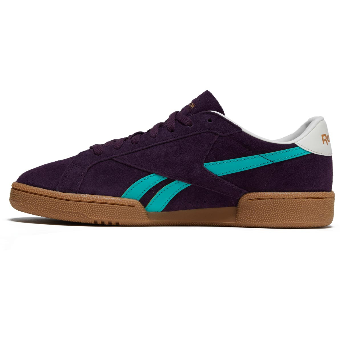 Reebok Club C Grounds UK Shoes - Midnight Plum/Unleashed Green/Black image 2