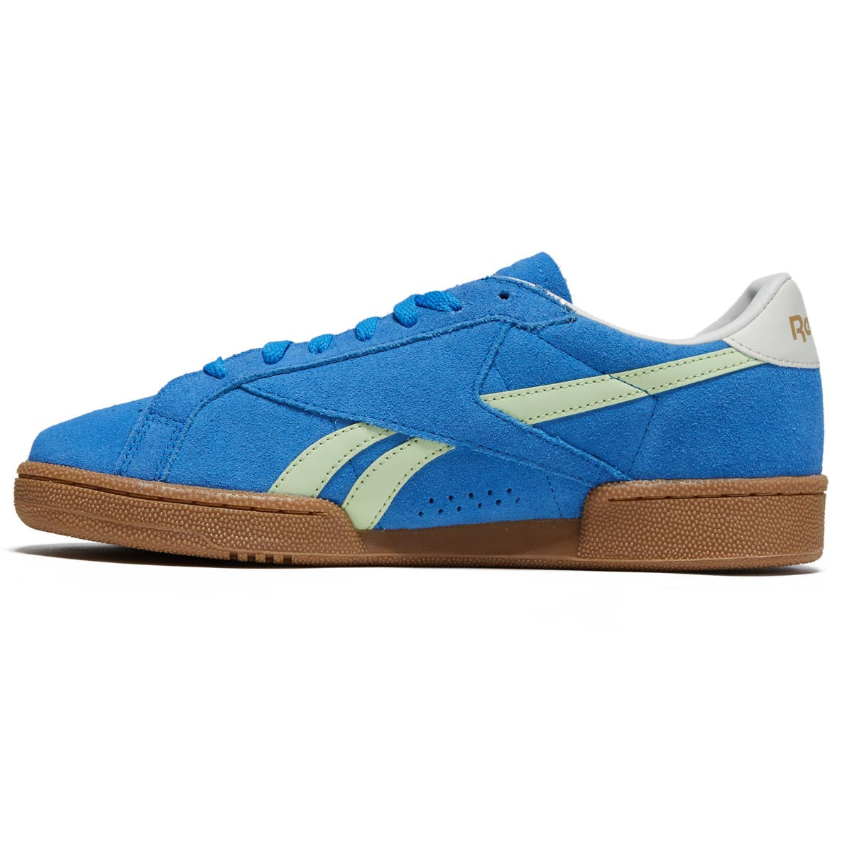 Reebok Club C Grounds UK Shoes - Kinetic Blue/Astro Lime/Vintage Chalk image 2