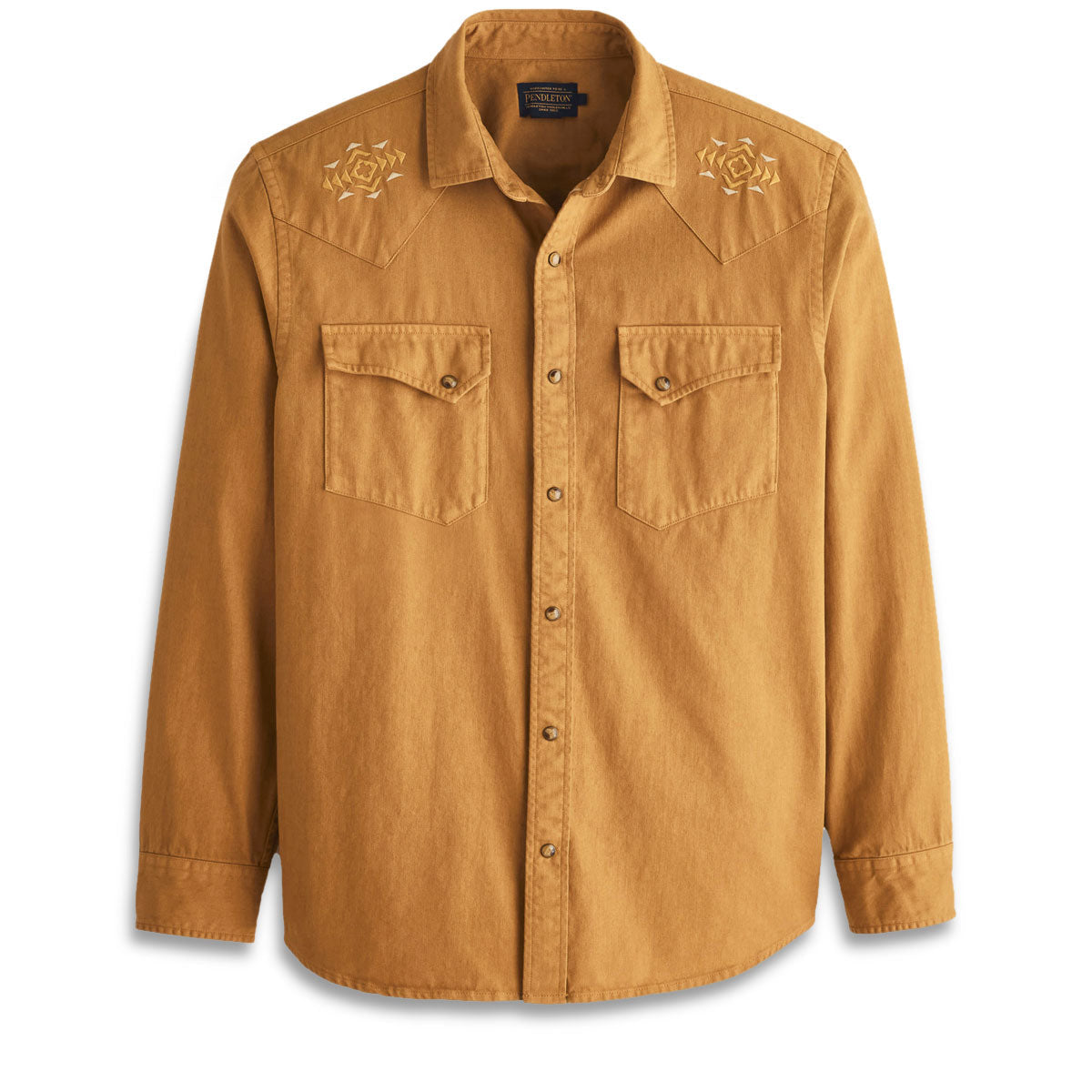 Pendleton Chandler Embroidered Denim Shirt - Tan image 1