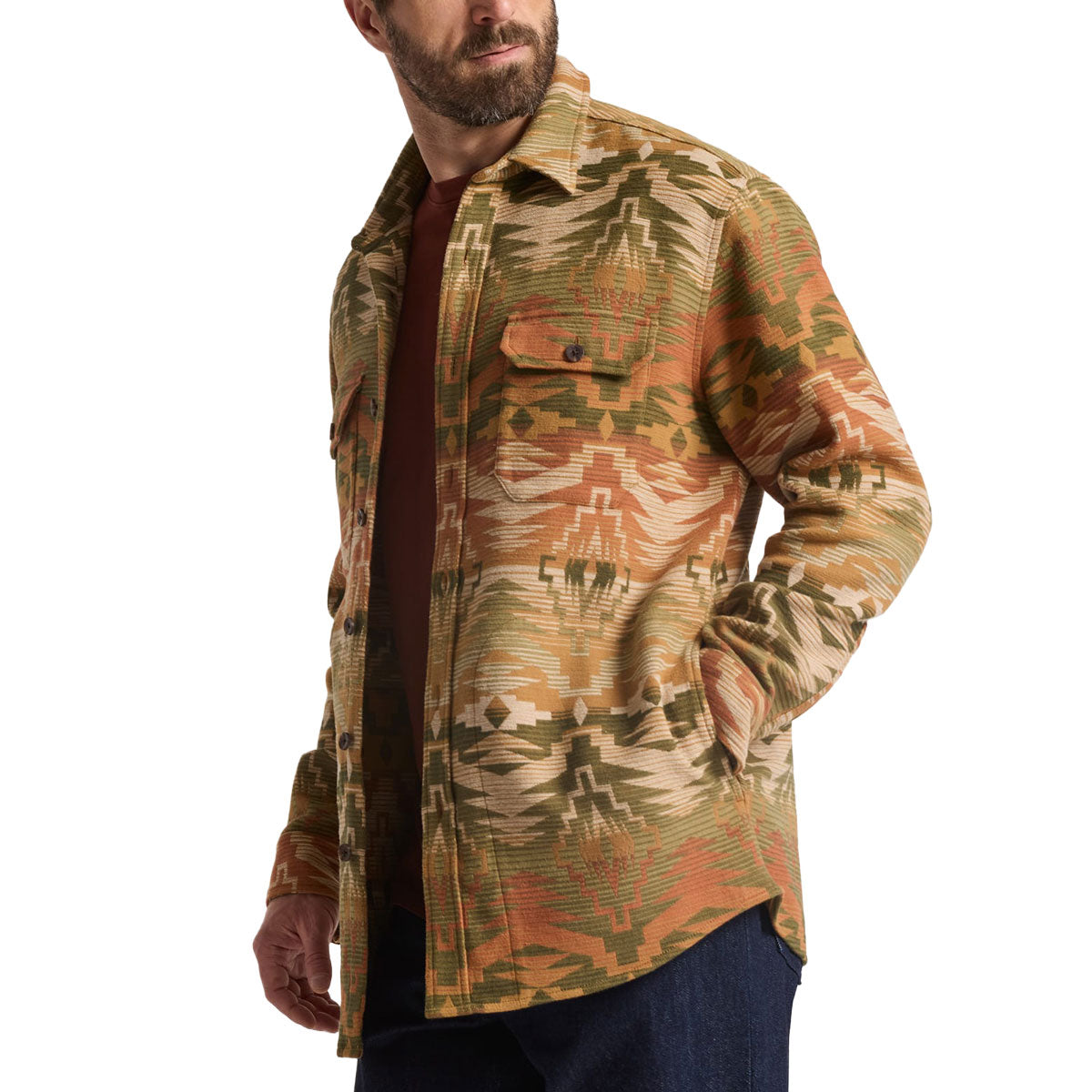 Pendleton Driftwood Chamois Long Sleeve Shirt - Sedona Olive image 2