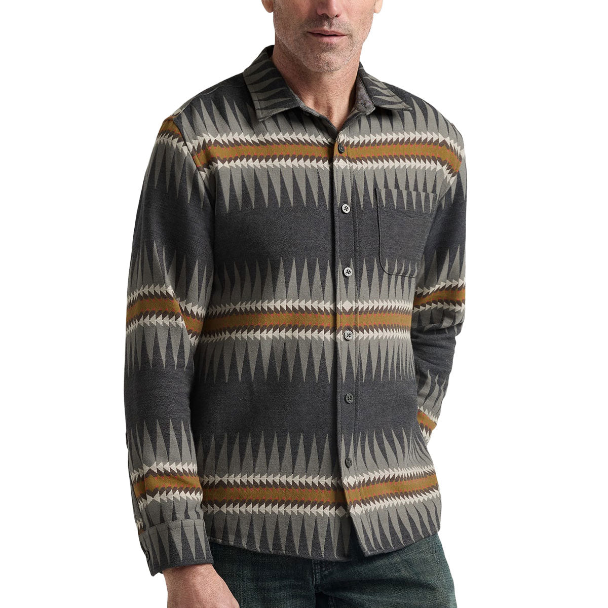 Pendleton Marshall Chamois Long Sleeve Shirt - Sawtooth Charcoal image 1