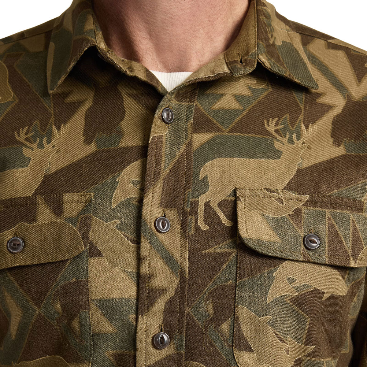 Pendleton Tanner Twill Long Sleeve Shirt - Wild Camo image 3