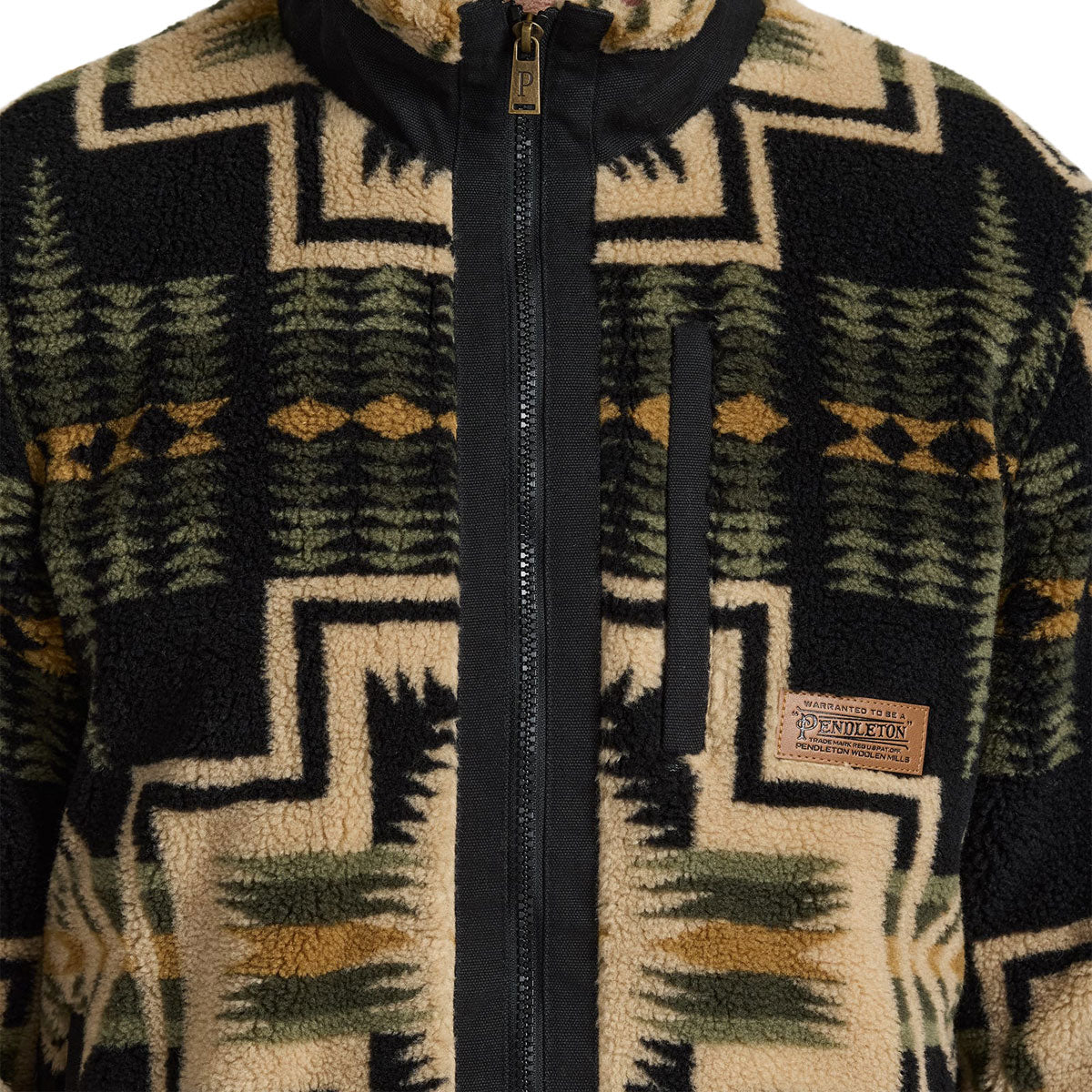 Pendleton Tahuya Range Fleece Jacket - Green Tan Harding image 4