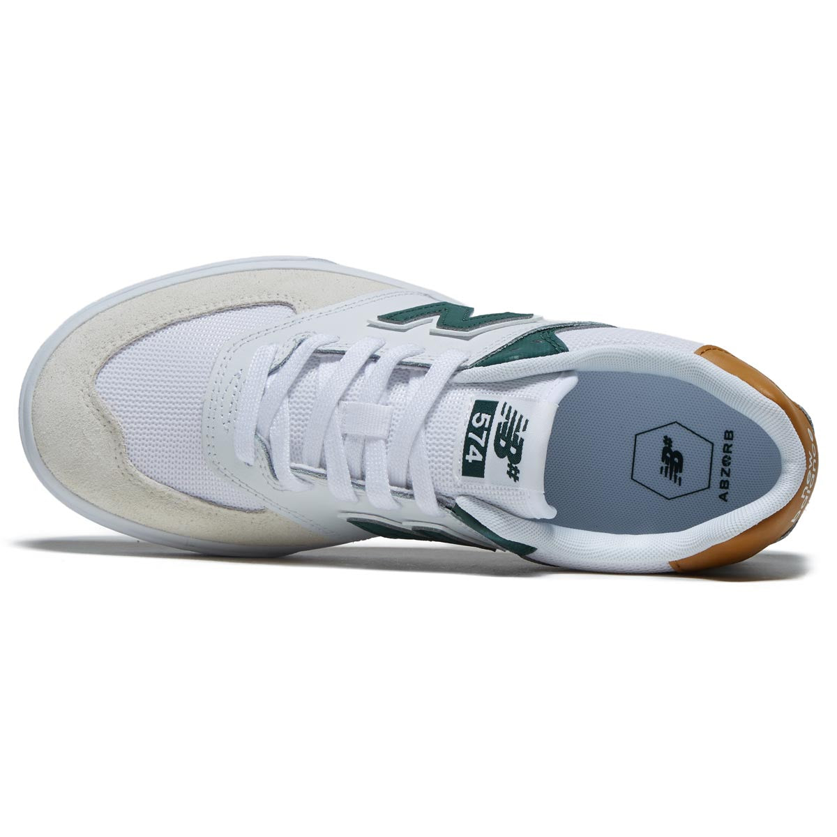 New Balance 574 Vulc Wide Shoes - White image 3