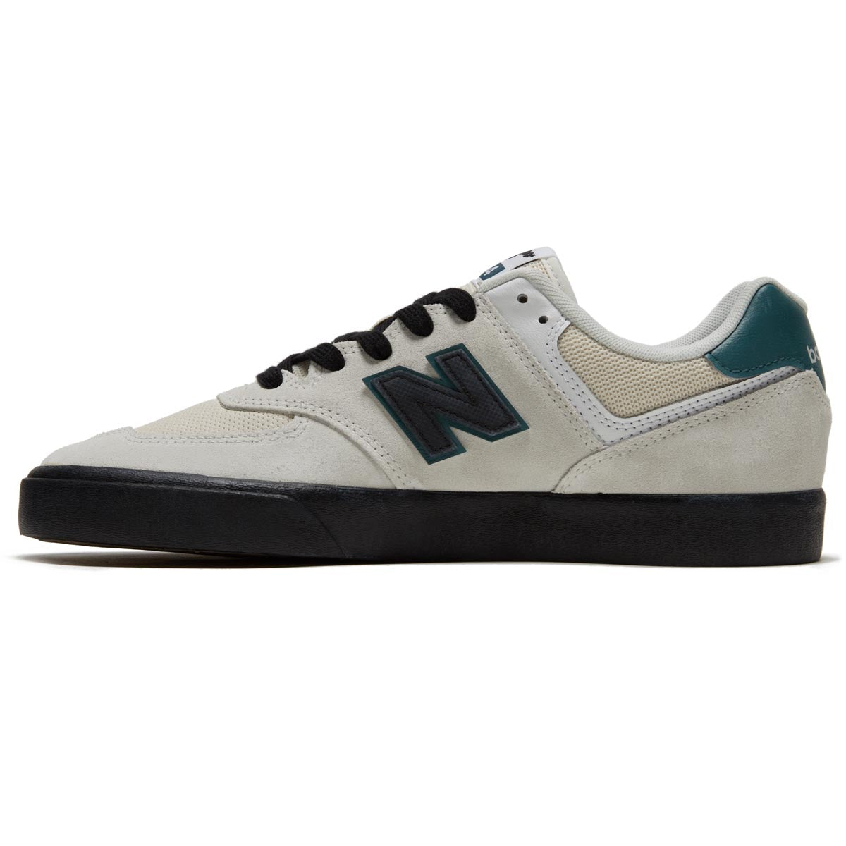 New Balance 574 Vulc Shoes - Sea Salt/Spruce image 2