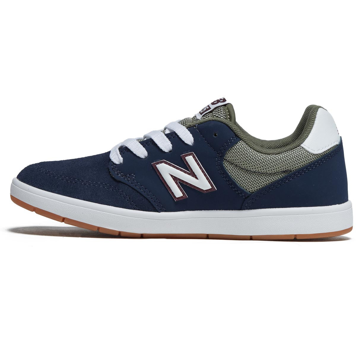 New Balance Youth 425 Shoes - Navy/Olive image 2