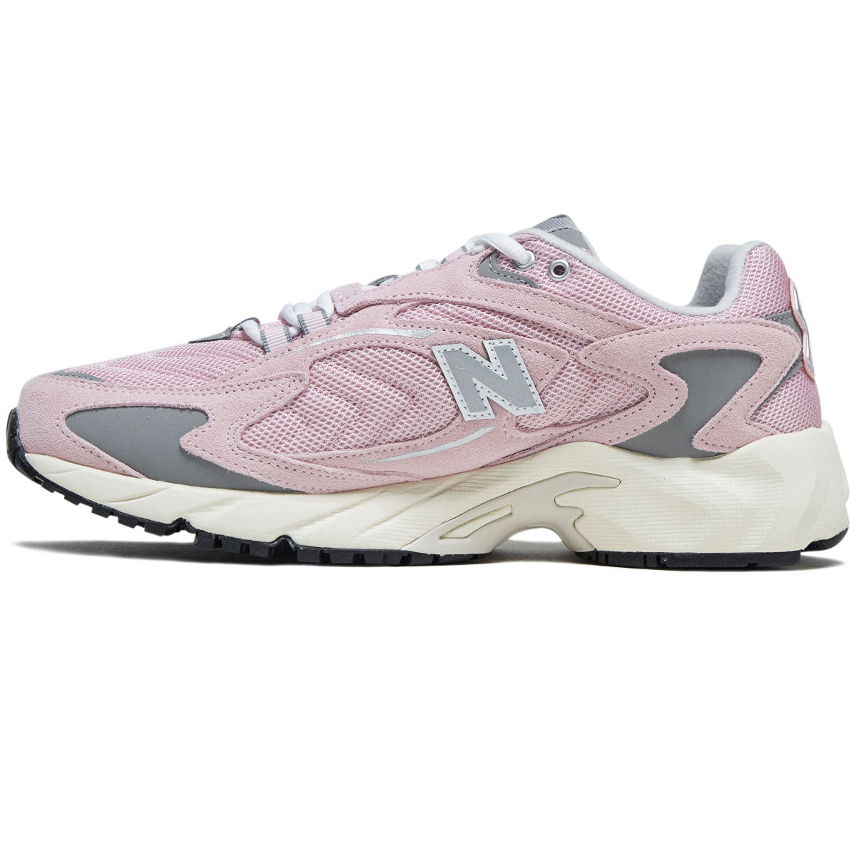 New Balance 725V1 Shoes - Mid Century Pink/Slate Grey/Metallic Silver image 2