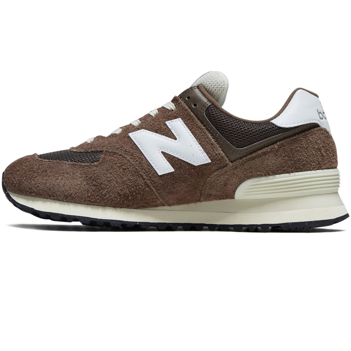 New Balance 574 Shoes - Dark Mushroom/Angora/Black image 2