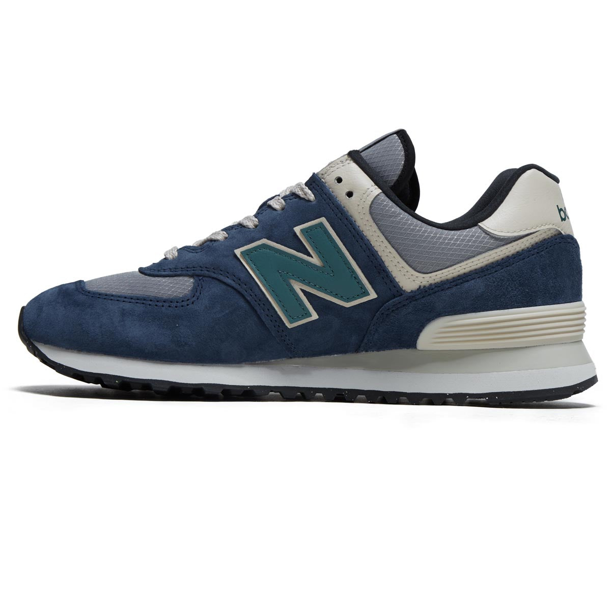 New Balance 574 Shoes - NB Navy/Slate Grey/New Spruce image 2