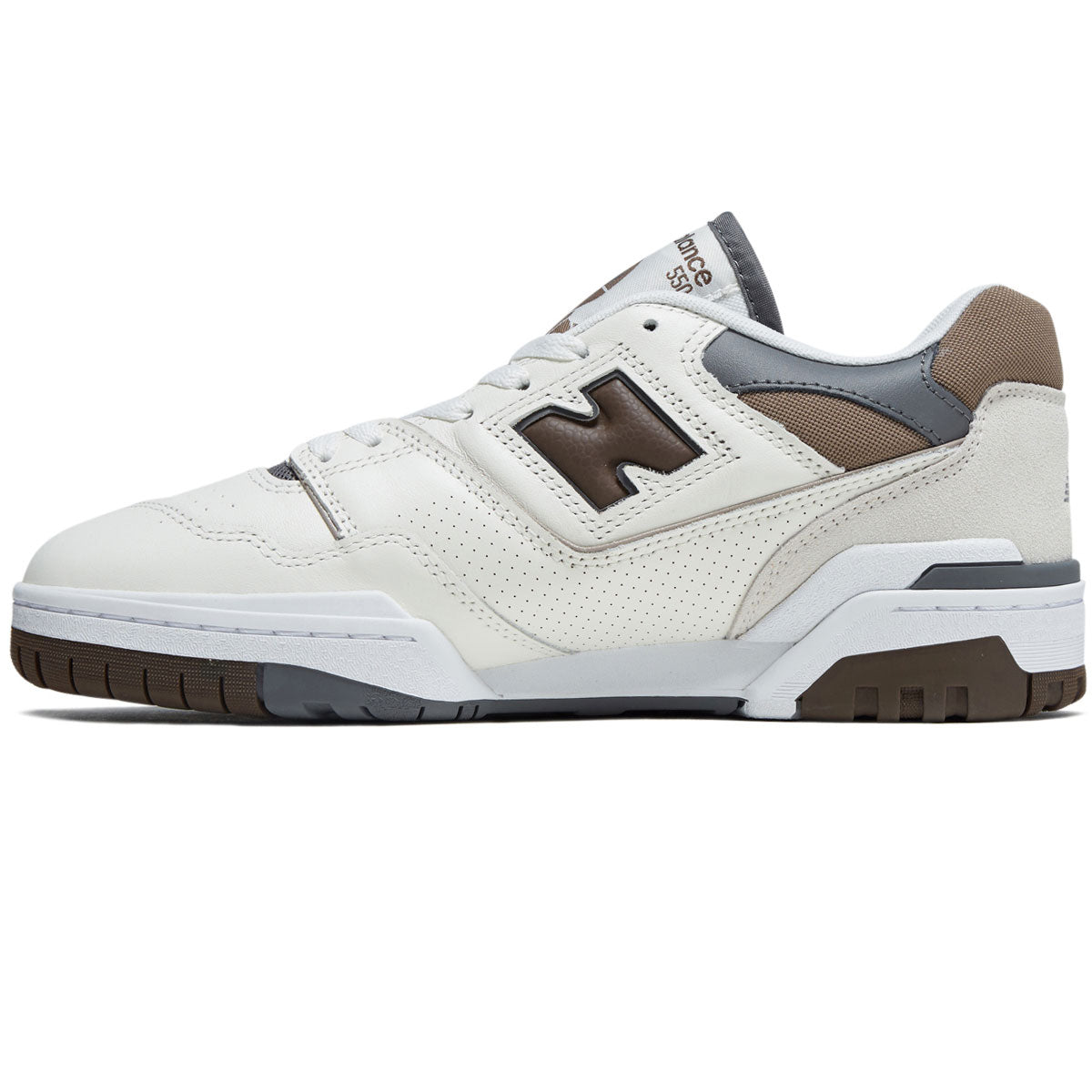 New Balance 550 Shoes - Sea Salt/Dark Mushroom image 2